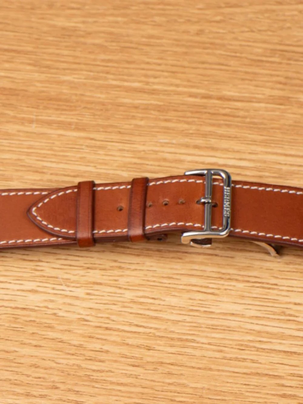 Apple Watch Hermes Hermès 45mm 44mm 42mm Single Tour Fauve Barenia Series 1-9 - Picture 6 of 10